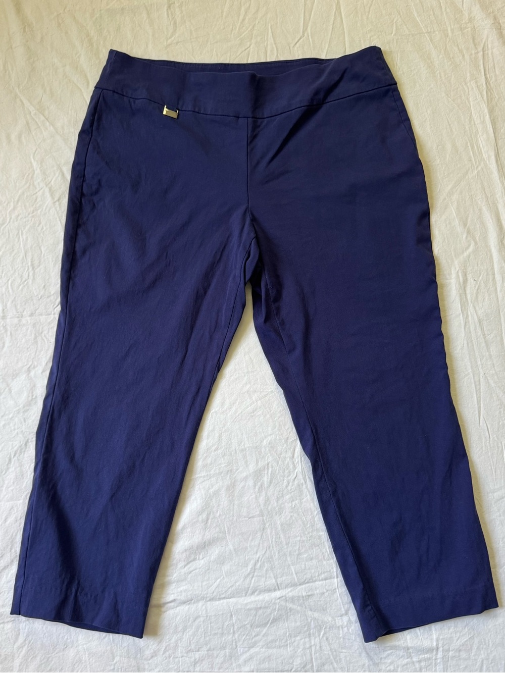 Alfani Navy Blue Cropped Dress Pants